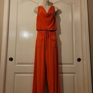 Women's Orange Jumpsuit
